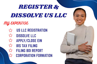 dissolve llc, wyoming or corporation llc, dissolve delaware llc, and close ein