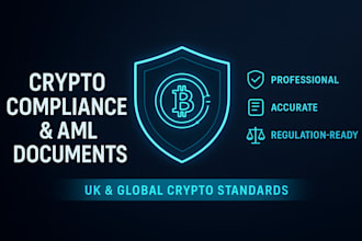 write crypto compliance, aml copliance, cryptocurrency legal documents