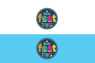 design colorful promote online festival logo