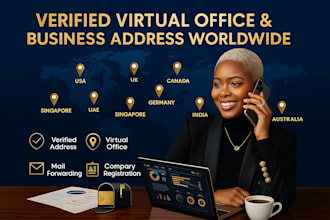 provide virtual office, company address worldwide,  and US mailbox