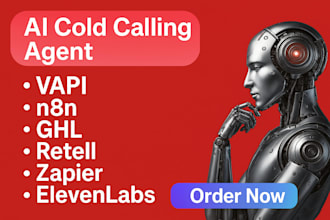 build ai cold calling agent ai agent using vapi, n8n, ghl, retell, bland