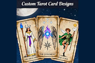 tarot cards tarot illustrations tarot design tarot art creator tarot card design
