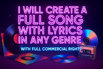 create any song in any genre, tailored to your needs