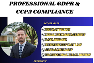 draft professional legal response compliant with gdpr, ccpa and data breach laws