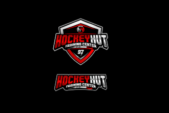 design unique hockey hut logo