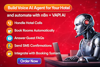 ai voice ai agent for your hotel and automate with n8n calling agent vapi ai