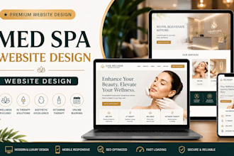 design med spa, iv therapy, wellness, aesthetic, ketamine clinic website design
