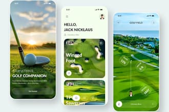develop golf app, golf booking app, golf coaching like golfnow app