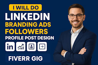 do linkedin branding ads followers profile post design marketing carousel