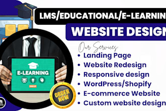 build lms website, elearning website, tutor lms, educational, online course web
