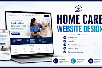design home care, hospice, assisted living, senior care caregiver agency website
