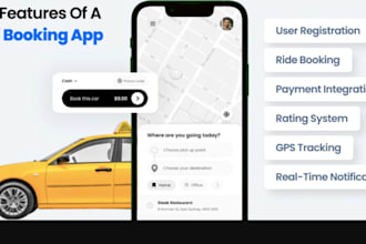 develop taxi booking app uber clone rideshare app ride hailing app car rental