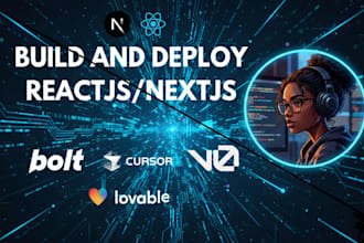 build react next js using bolt, lovable, v0, cursor ai, shadcn ui, supabase