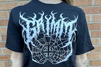 draw artwork death metal, deathcore merch logo design