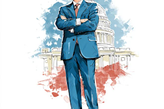 draw political caricature and cartoon