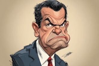 make digital political cartoon caricature