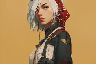 paint semi realistic fantasy art