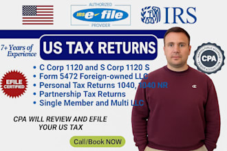 provide US tax filling, USA tax return, and USA tax advisor service