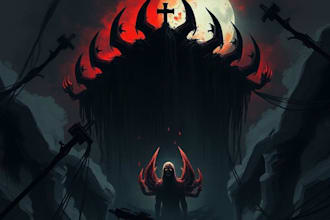 draw dark art illustration
