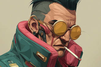 create realistic scifi, cyberpunk, fantasy character