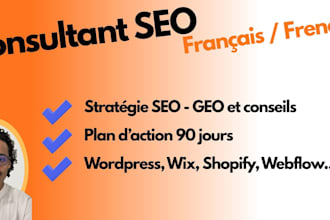 be your expert SEO consultant and create a custom strategy
