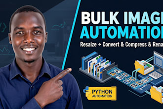 automate bulk image processing, resizing, renaming and conversion with python