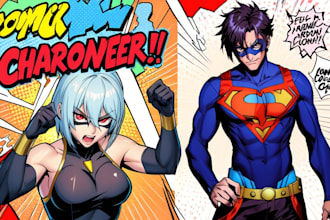 design characters and comic books