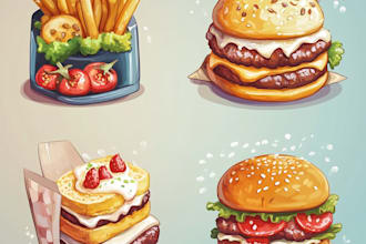 create food advertisement poster for your brand