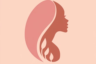 design feminine watercolor handdrawn signature business logo