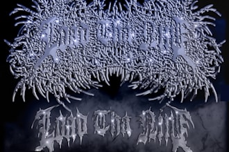 create an attractive metal, brutal, rock, hardcore logo