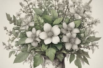 draw realistic botanical illustration