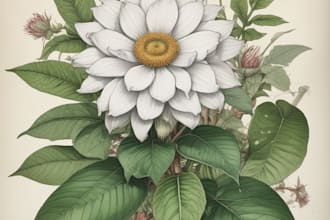 design botanical illustration art for you