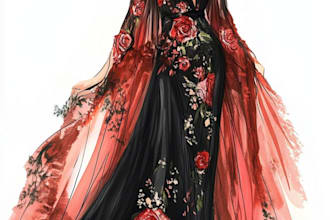 draw a fashion illustration or sketch