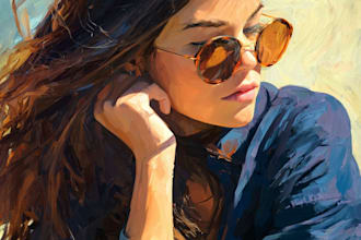 create oil painting into digital oil painting