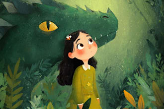 christmas book illustration, christmas children book