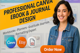 canva ebook workbook gratitude journal design ebook formatting etsy product