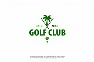 design awesome golf club logo just in 12 hours