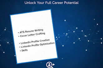 provide ats resume writing cover letter writing and linkedin optimization
