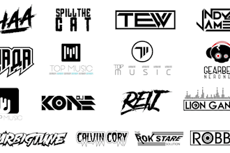 make rap,rock, custom,music, dj logo design