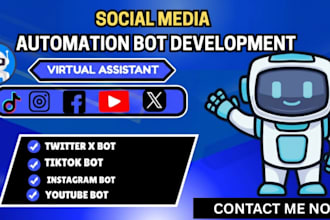 social media bot instagram bot youtube bot tiktok bot twitter x auto follow bot