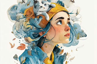 do a watercolor illustration