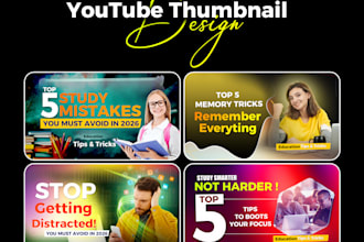 design CTR boosting youtube thumbnail for you