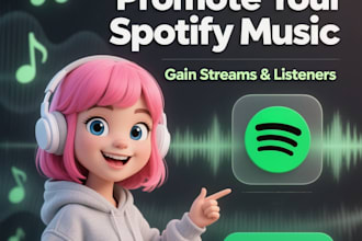 promote spotify music stream, listeners through professionally managed campaigns
