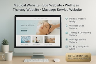 do medical website spa website wellness therapy website massage service website
