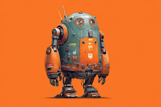 draw or design mechs robots concepts