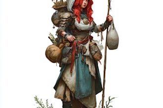 do a fantasy character for dnd or similar