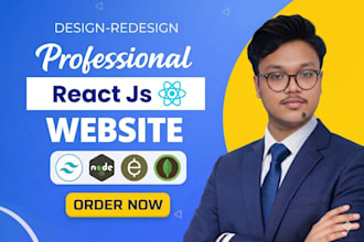 build and redesign modern custom web as react frontend dev