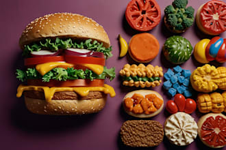 create and mouth food poster art