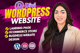 build divi wordpress website design, fix bugs in divi website with divi builder