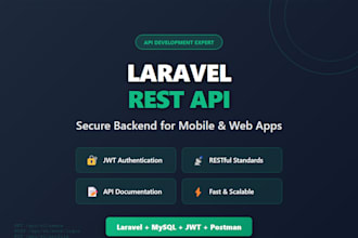 build laravel rest api for mobile app and web application